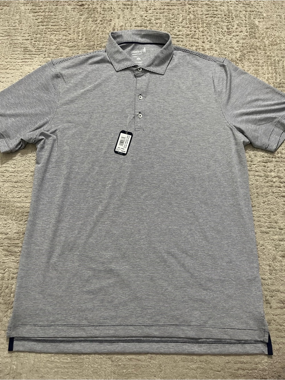 NWT johnnie-O Lyndon Performance Polo UPF50 - Heather twilight